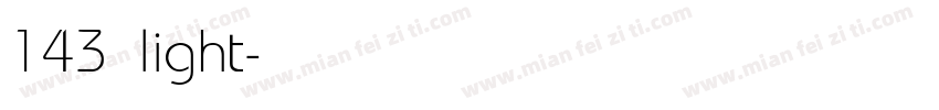 143 light字体转换